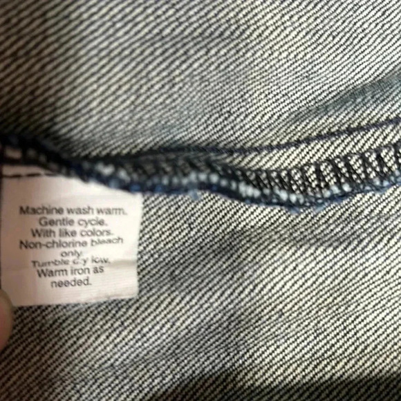 NWOT J. Crew Cropped blue denim jean jacket ,festival western,country, - Picture 12 of 13